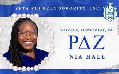 Welcome newly transferred Soror, Nia Hall to RDZ!